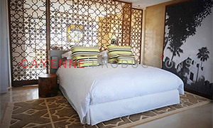 Morocco locations, villa double room. Cayenne Productions.